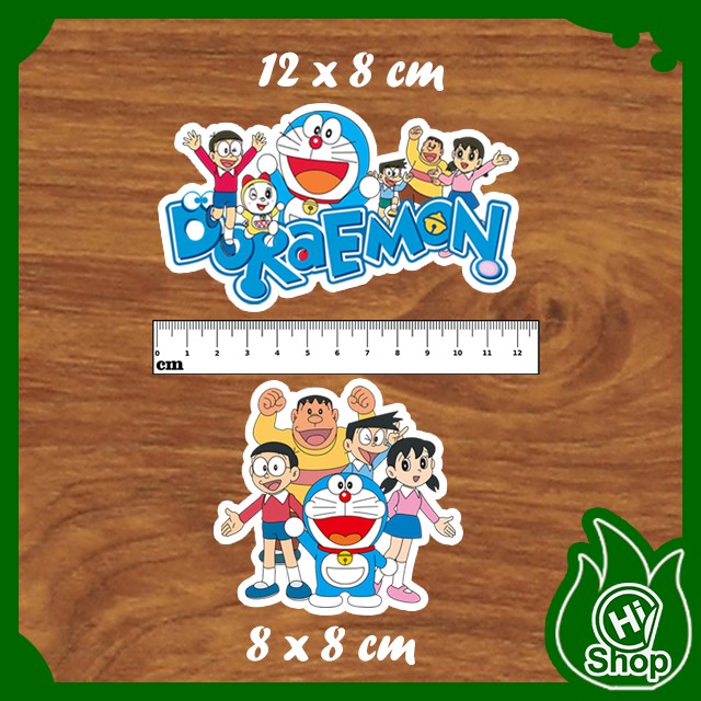 [Bộ 2 Sticker] Hình Dán Sticker Doraemon Loại Lớn | Dán Nón Bảo Hiểm, Điện Thoại, Laptop, Bình Nước