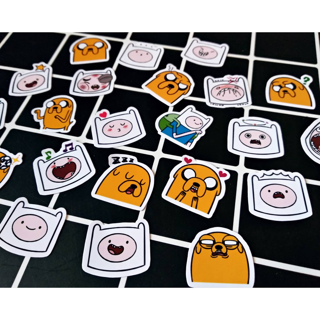 Bộ 38 sticker Adventure time - LLD019 (Ảnh thật shop tự chụp)