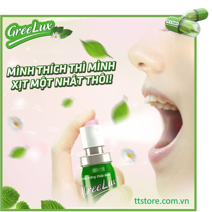 Xịt Thơm Miệng Thảo Dược GREELUX [Chai 12ml] Extra Cool / Fresh Mint Cool [Grelux, greenlux, greelus]