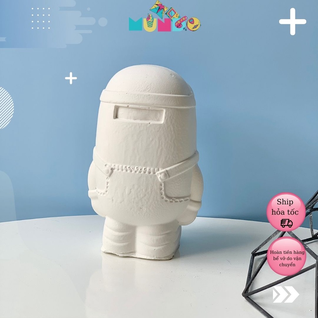 Tượng tô màu Size XL 011 MINION, tượng thạch cao MUNDO