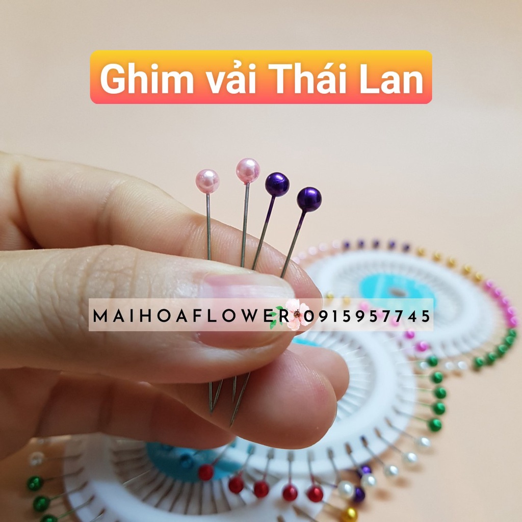 Ghim cố định vải may mặc, ghim nút, ghim mũ