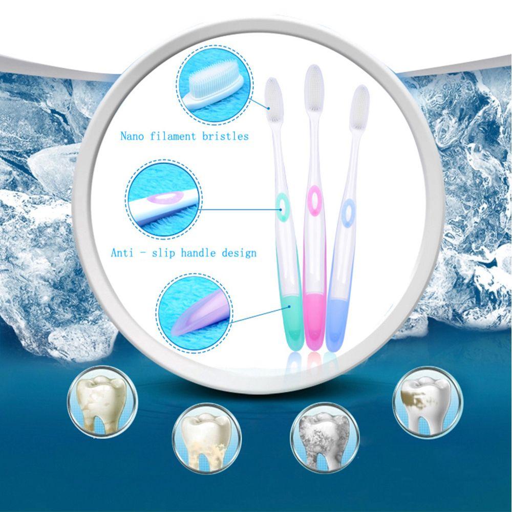 DIACHAVN Set 2 Bàn Chải Đánh Răng Nano Màu Sắc Ngẫu Nhiên