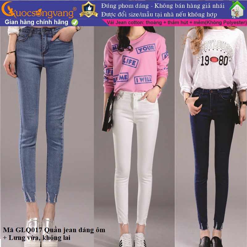 Quần nữ skinny kiểu quần jean nữ không lai GLQ017 Cuocsongvang