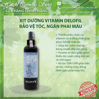 Xịt dưỡng tóc delofil arganoi protein 260ml chính hãng