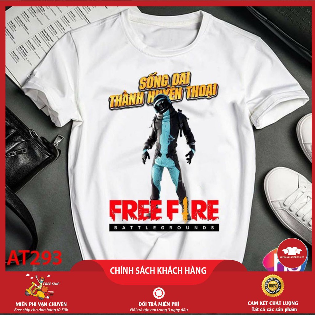 Áo Phông Game Free Fire Cao Cấp (Chất mịn mát)