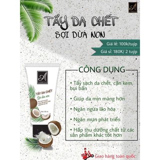 Tẩy Tế Bào Chết Dừa Non