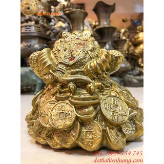 Tượng Thiềm Thừ To - cao 14cm (Cóc ba chân linh vật phong thuỷ tài lộc)