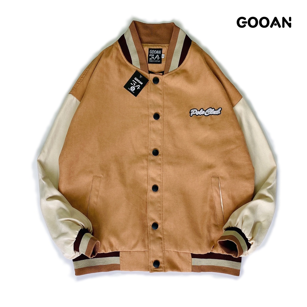 Áo khoác bomber nam nữ 2 lớp Polo Ulzzang Unisex | chống nắng | form rộng - Gooan