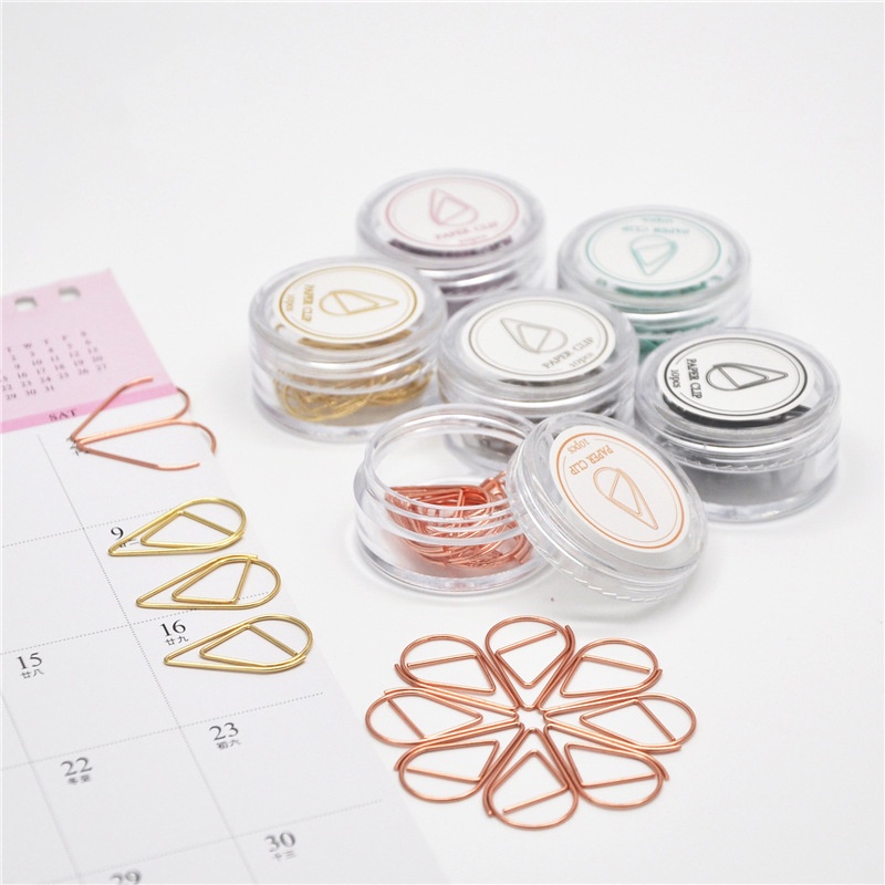Kẹp giấy SOSAMA kim kẹp giấy kiêm bookmark sổ kim loại họa tiết đáng yêu nhiều màu tiện dụng SC-001345