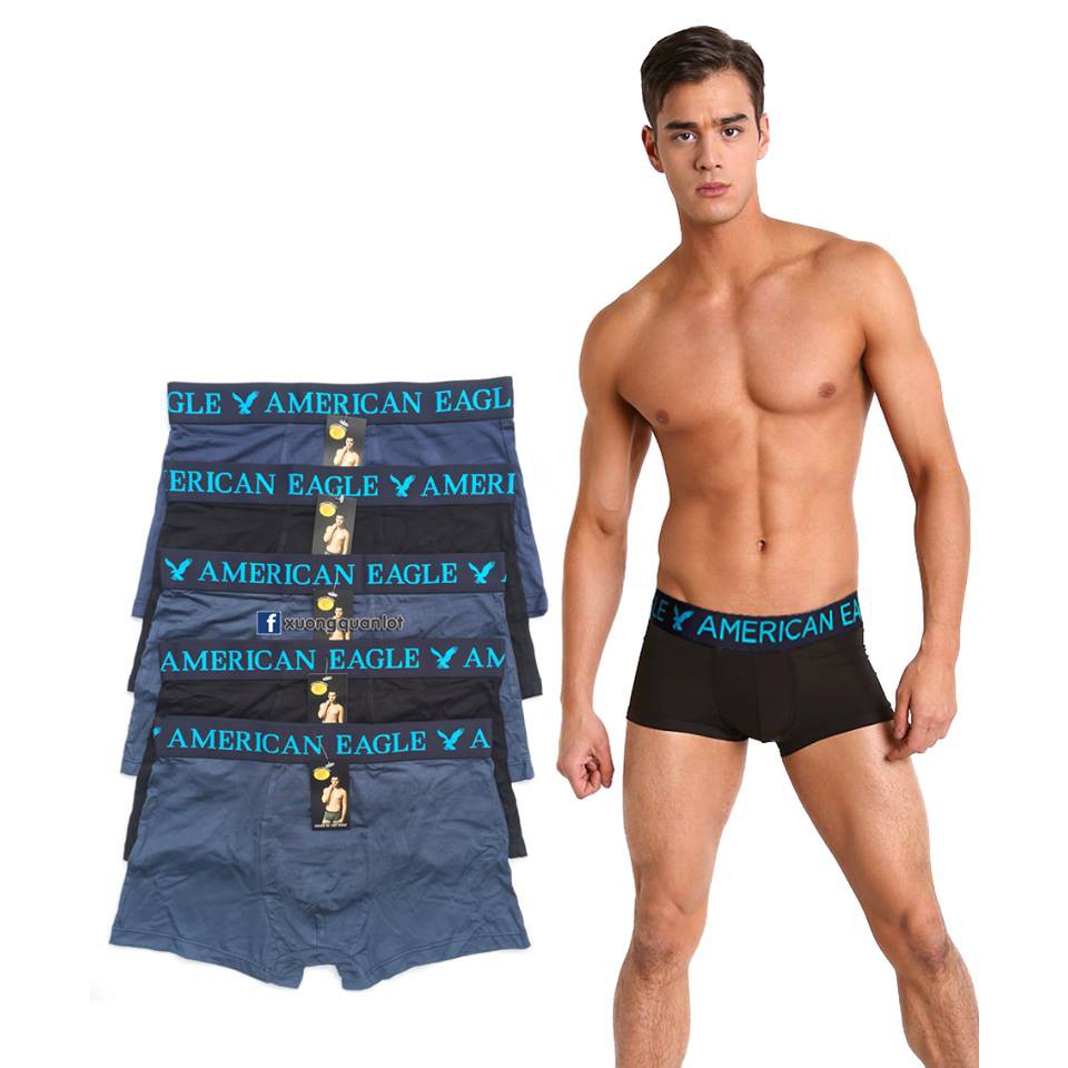 Bộ 5 quần lót nam boxer cotton co dãn 4 chiều cao cấp