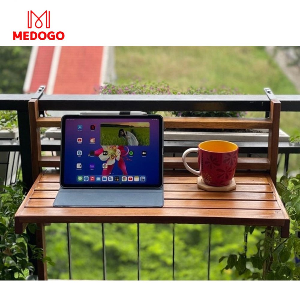 Bàn treo ban công MEDOGO, bàn treo ban công trang trí BBC-01