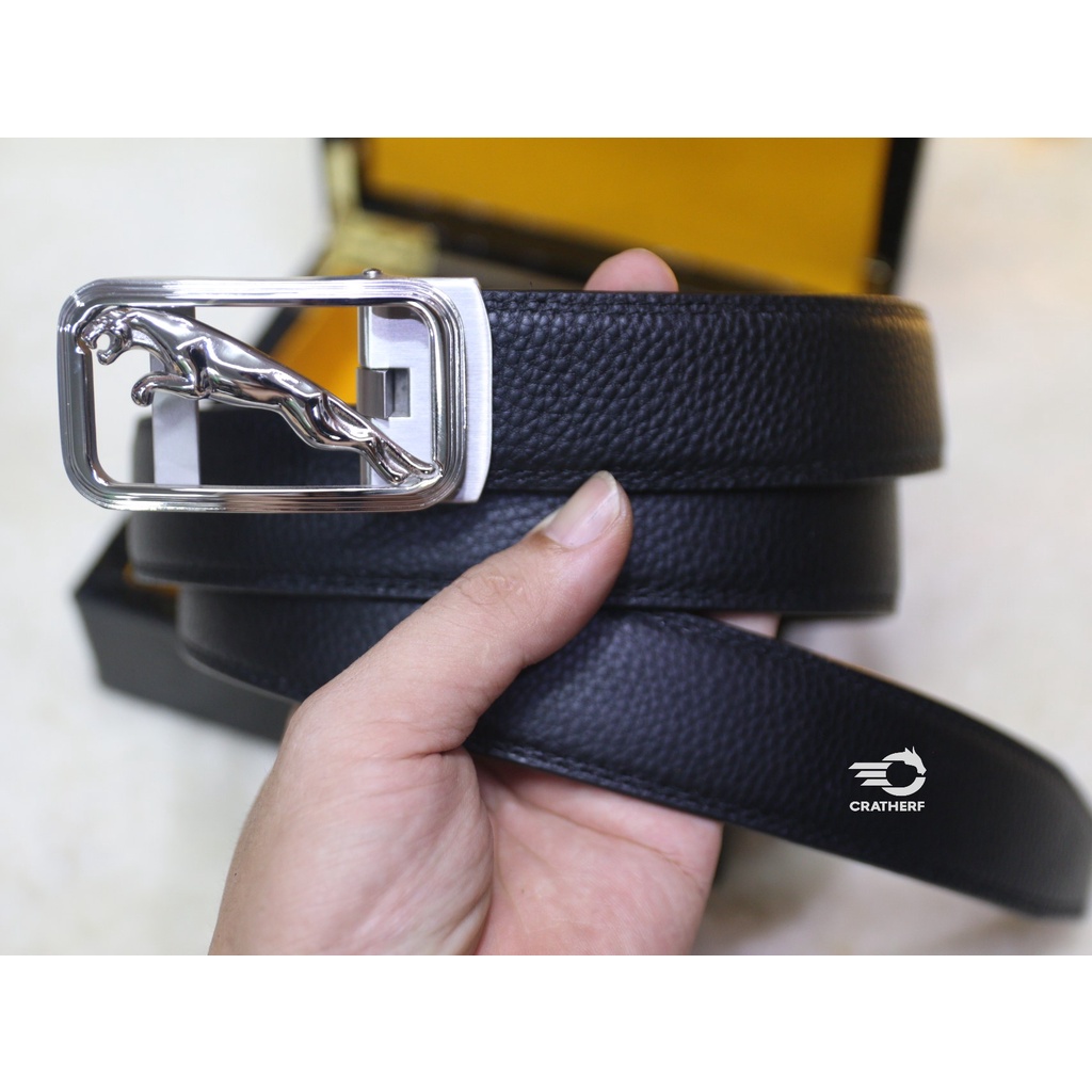 Dây nịt nam - Thắt lưng nam da thật cao cấp khóa tự động CRATHERF MTA002GN
