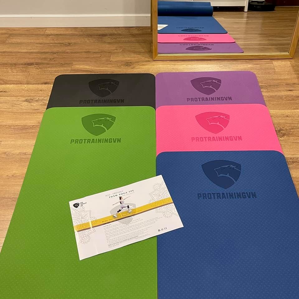 Thảm yoga cao su non TPE thương hiệu Protrainingvn