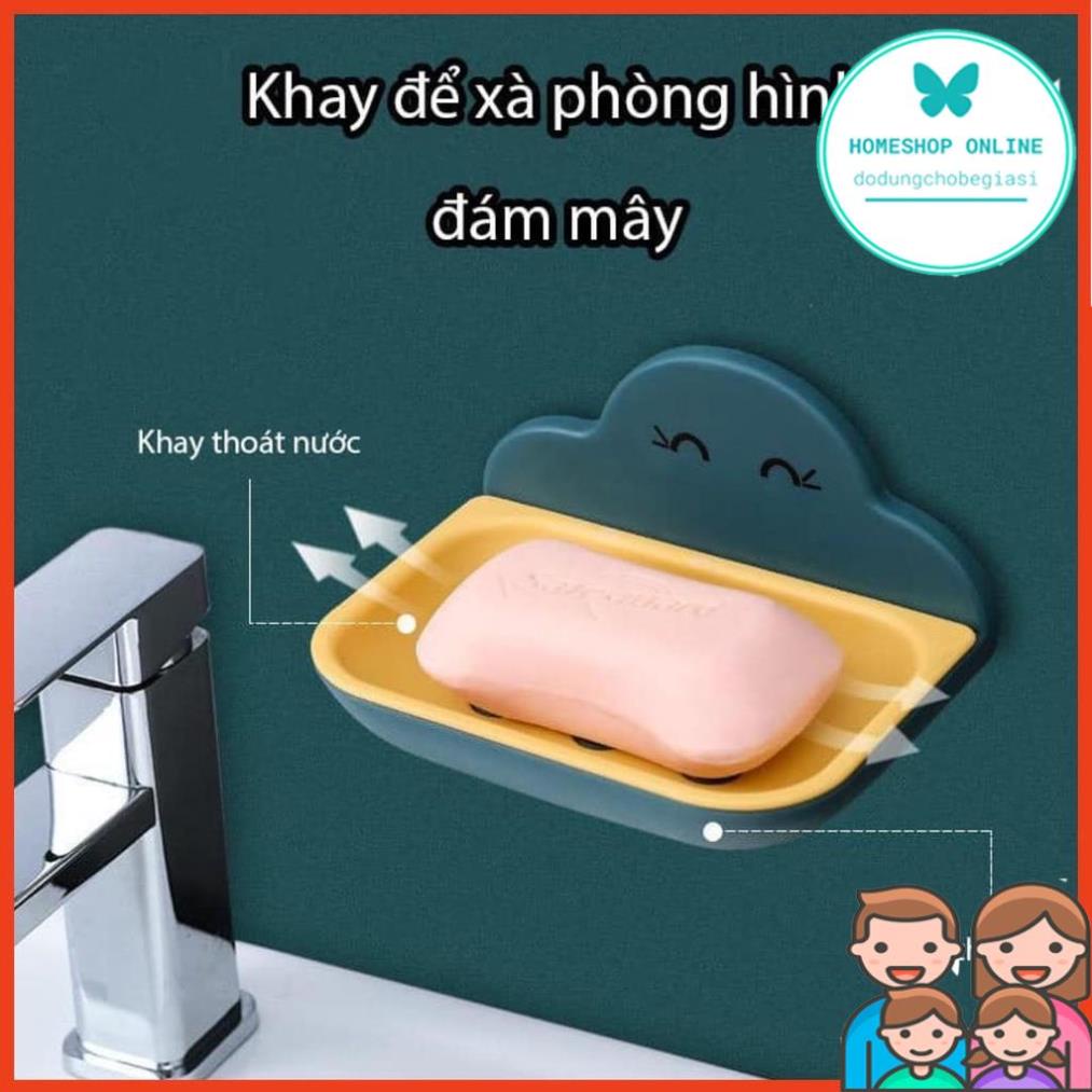 Kệ để xà bông xà phòng hình đám mây, hình cá heo trong nhà tắm