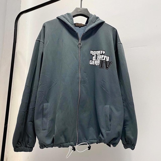 [Mã SKAMSALE06 giảm 10% TỐI ĐA 100K đơn 150K] Áo khoác nỉ bông Luffy Gear 🌟 XÁM/ ĐEN 🔥 Nam nữ Unisex | BigBuy360 - bigbuy360.vn