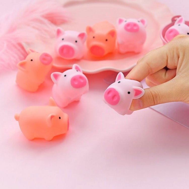 Đồ Chơi Bóp Mềm Hình Chú Heo Dễ Thương Có Nhạc Vui Nhộn Cho Bé