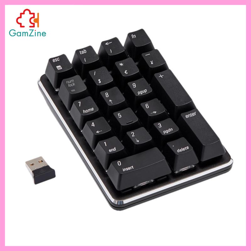 Bàn Phím Số Cơ Không Dây 2.4G Màu Đen lzdxwcke2 21 Phím