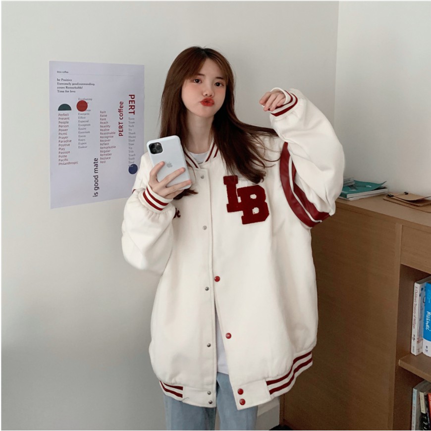 Áo Bomber LB Nam Nữ Nỉ Nhật Mặc Vô Cùng Thoải Mái Và Ấm Áp Thời Trang Hot Trend  Phong Cách AMBITION