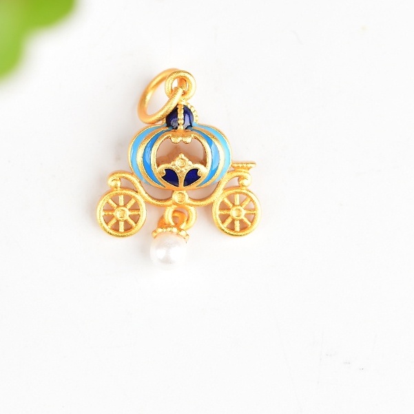 Vòng Đeo Tay Dây Bện Mặt Hạt Ngọc Trai Bí Ngô Nhỏ Tự Làm Màu Sắc Mạnh Mẽ Chống Oxy Hóa Chống Trượt Bảo Vệ Vòng Tay Vàng Method Cổ Điển Bảo Quản Tốt Không Dị Ứng