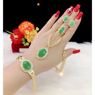 Bộ trang sức 4 món tặng mẹ mạ vàng 18k cao cấp