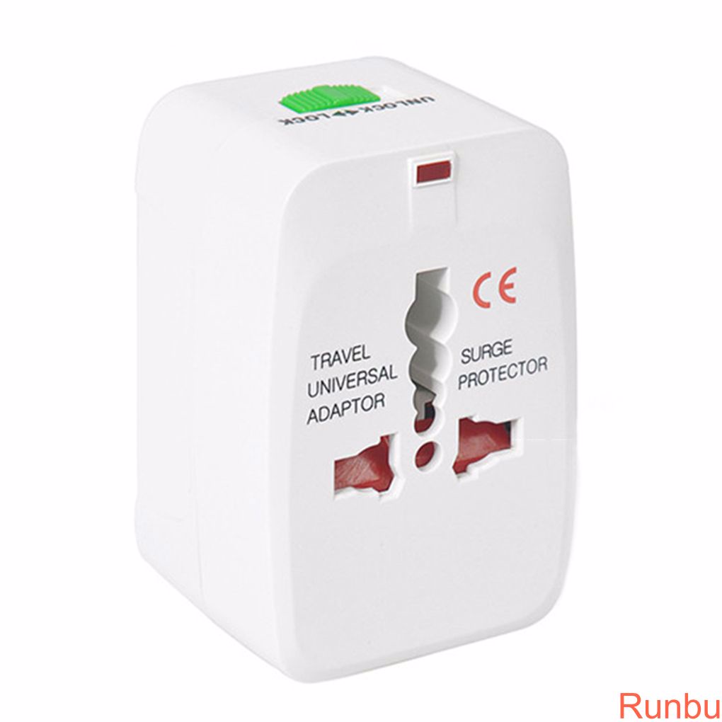 Runbu-International Power Converter All-in-one Travel Adapter Socket without USB Aluminum Iron Type