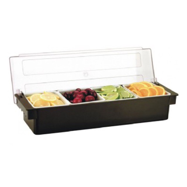 Khay đựng topping 5 - 6 ngăn - Hộp đựng đồ topping - Thiết bị máy móc pha chế