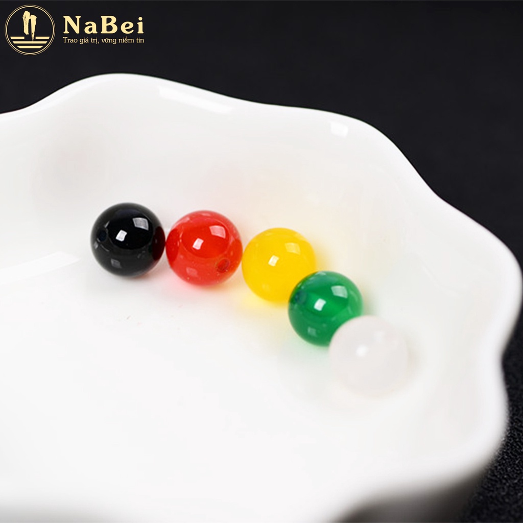 Charm Đá Mã Não Tự Nhiên Mix Vòng Tay Cho Nam Nữ Phù Hợp Mệnh Kim, Thủy, Mộc, Hỏa, Thổ NB306 - Phong Thuỷ NaBei Store