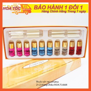 Bộ 10 lọ thuốc uốn mi  3D LOMANSA (uốn, định hình, tháo, dưỡng), dành cho mi khỏe và dầy (có sẵn trục mi)
