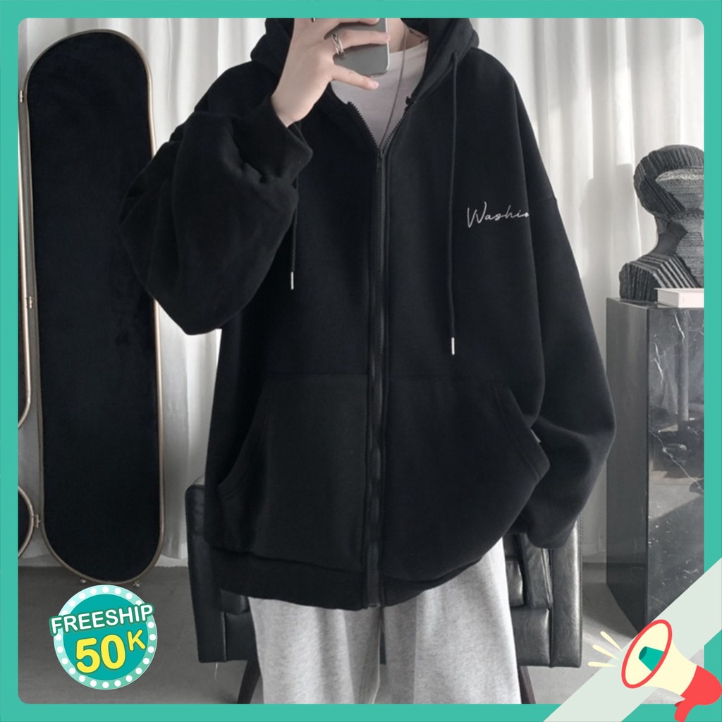 Áo hoodie nỉ nam nữ phong cách ovesize Hoodie Nỉ Có Mũ Form Rộng Unisex Nam Nữ