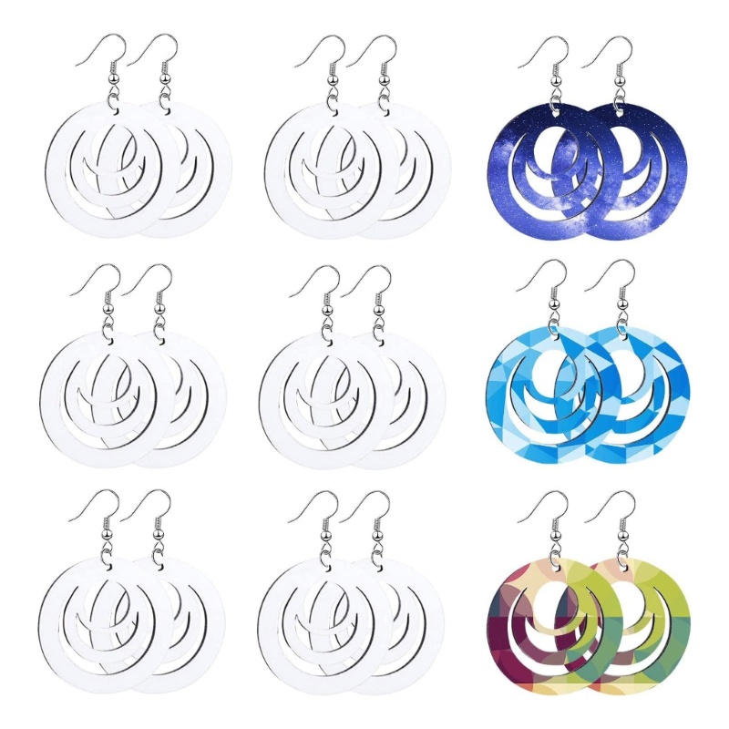 Arin Set 30 Khuyên Tai Dạng Móc Tròn Rỗng Chuyển Nhiệt Chưa Hoàn Thành