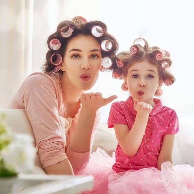 Lô uốn tóc,lô uốn tóc tự dính tạo sóng tự nhiên