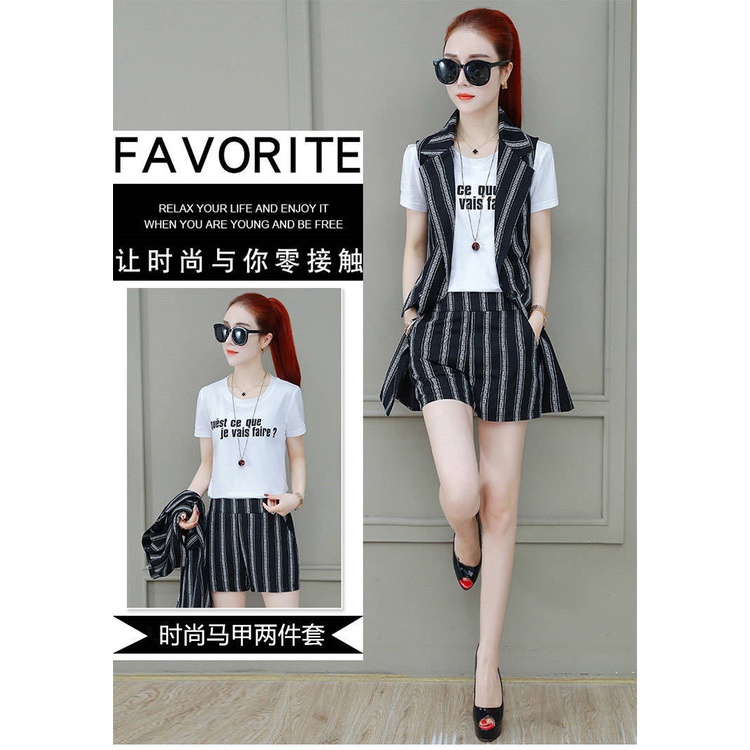 Set trang phục hai món size lớn thon gọn phong cách Hàn Quốc 2022 thời trang mùa hè dành cho nữ (Có bán lẻ)