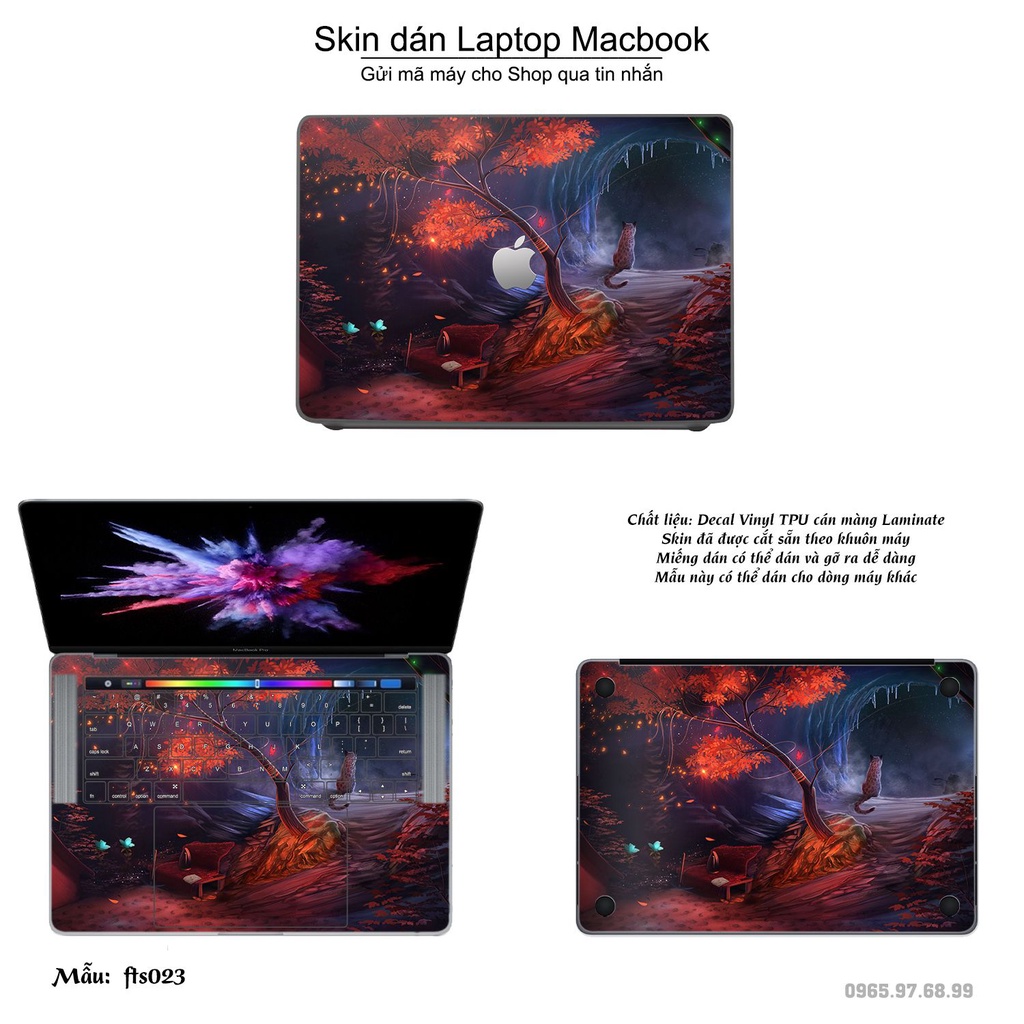 Skin dán Macbook mẫu Fantasy (đã cắt sẵn, inbox mã máy cho shop)