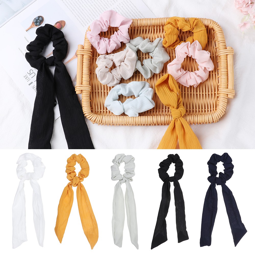 Dây Buộc Tóc Đính Nơ Xinh Xắn Cho Nữ