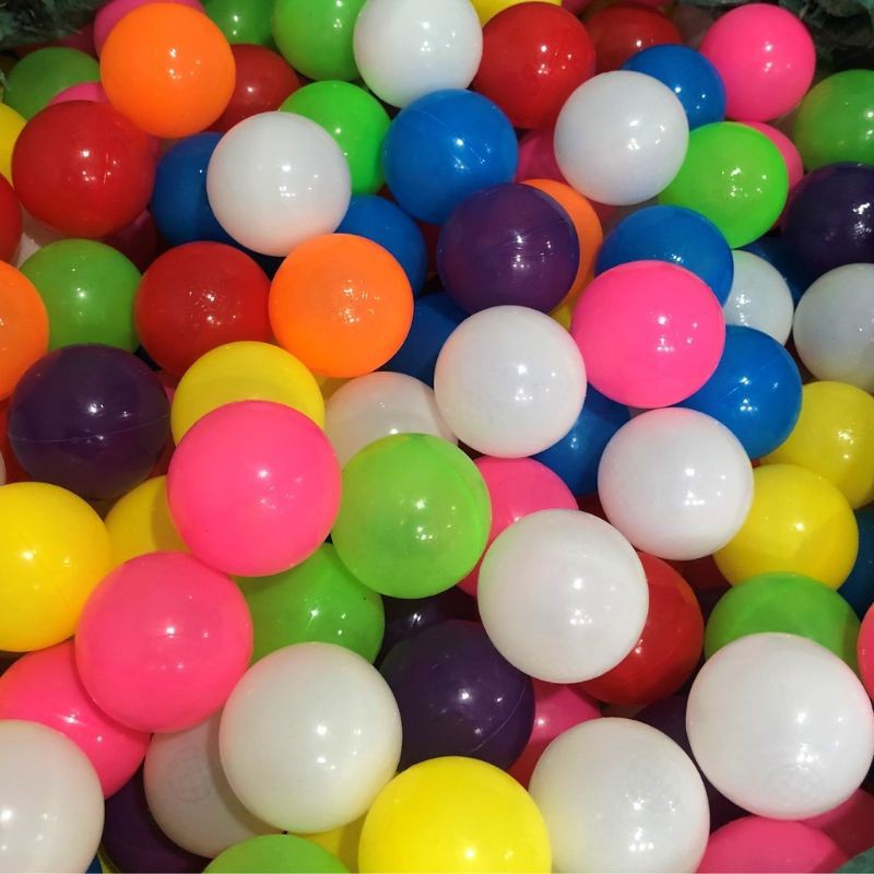 Túi 100 bóng nhựa mền hàng Việt Nam loại 5cm nhiều màu cho bé