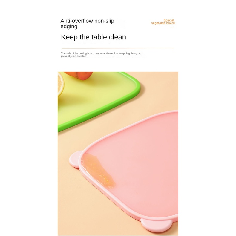 Thớt Hai Mặt Chống Ẩm Mốc Họa Tiết Hoạt Hình Xinh Xắn Dành Cho Bé