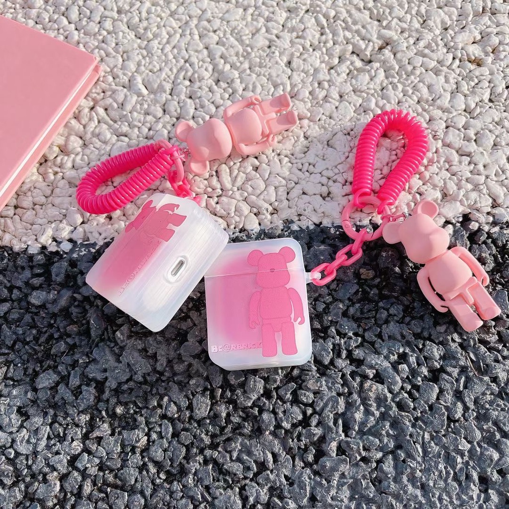 Vỏ Bảo Vệ Hộp Sạc Tai Nghe Bluetooth airpods 1 2 3 pro Bằng tpu Mềm Hình Gấu Dễ Thương