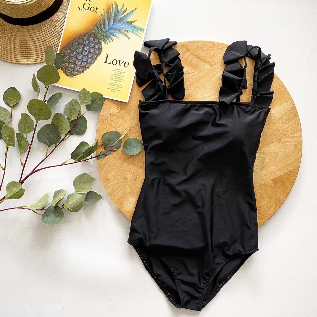 Set bikini vai đính hoa siêu xinhh (có đen/ xanh)