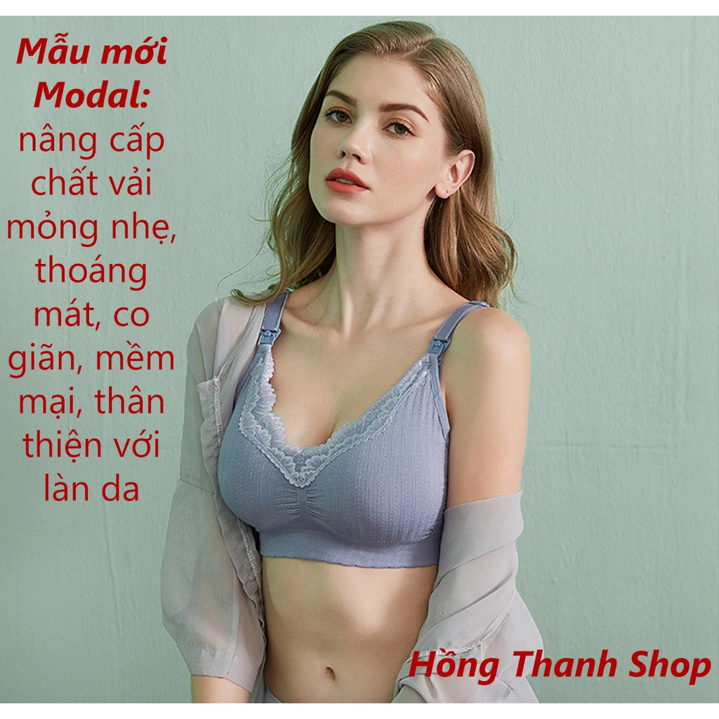 Áo lót bầu và cho con bú chống chảy xệ, Áo ngực không gọng mặc khi mang thai và sau sinh thoải mái co giãn tốt