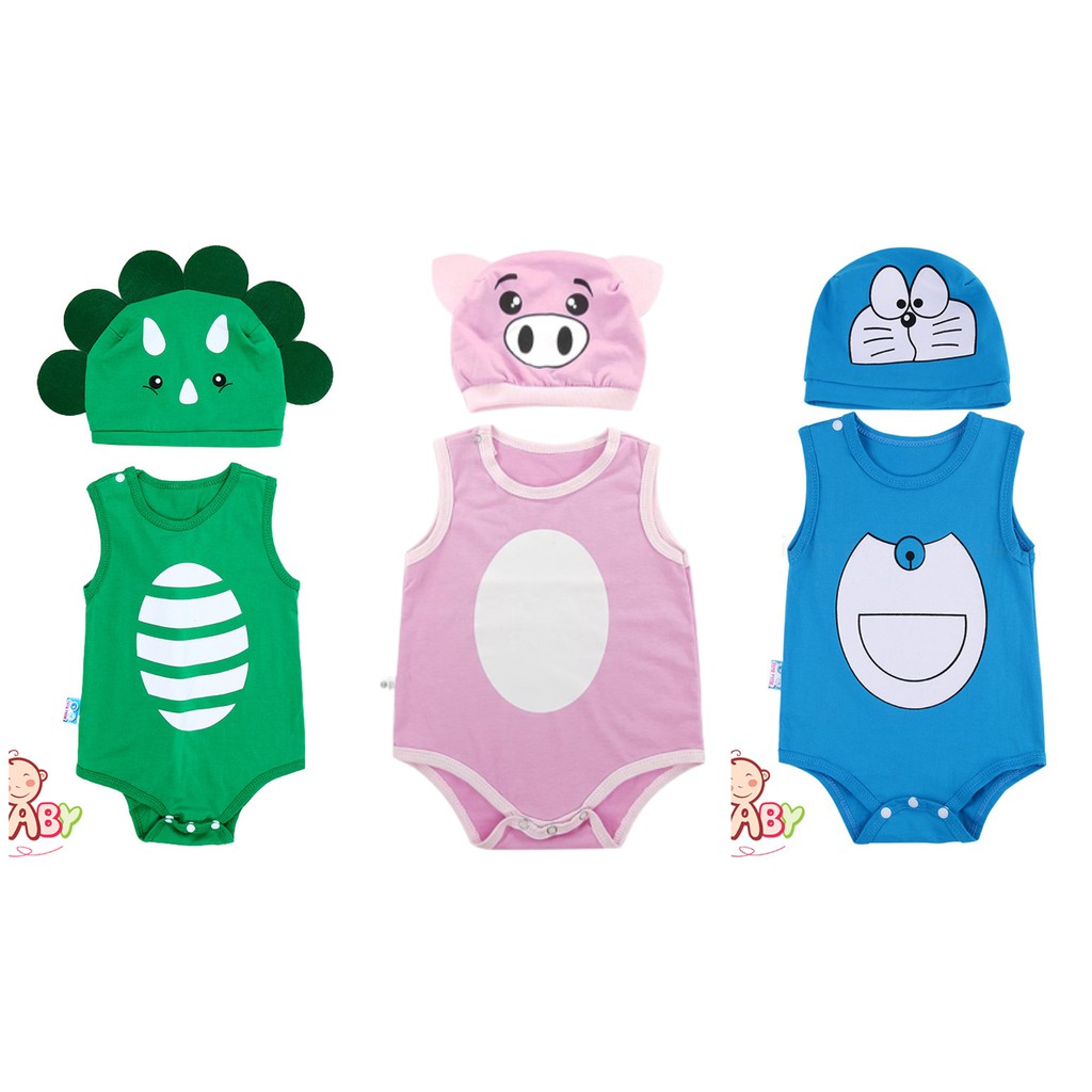 Combo 3 Bộ Bodysuit Hình Thú Cho Bé (Khách Ib Shop để chọn mẫu) - Mihababy