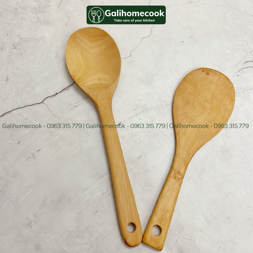 Thìa gỗ / Muôi gỗ xới cơm xuất khẩu | Galihomecook TXC