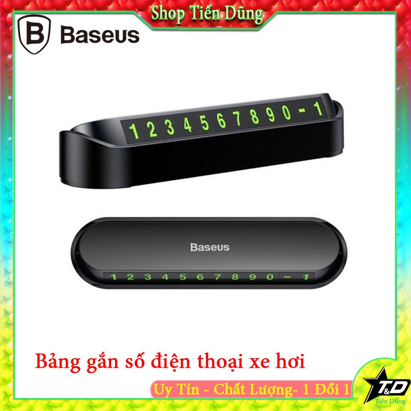 Bảng gắn số điện thoại cho oto Baseus chính hãng