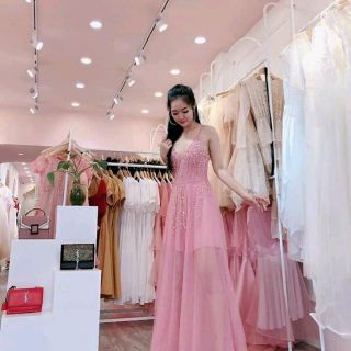 Sale Đầm dạ hội Đính đá kết cườm cao cấp x Hình thật