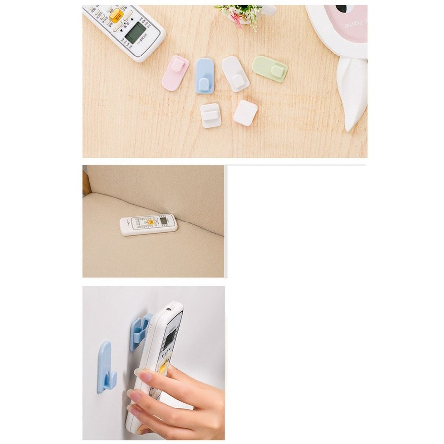 Vỉ 2 Miếng Dán Treo Remote Máy Lạnh Treo Tivi Tiện Dụng, Tiết Kiệm Cho Không Gian Nhà Bạn Thật Gọn Gàng