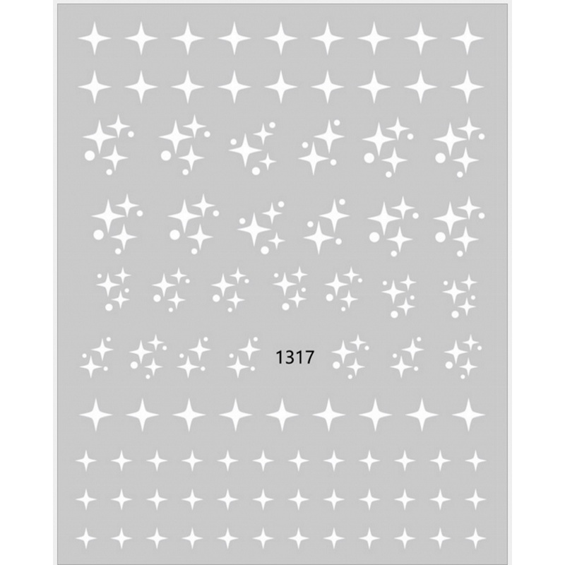 [Hàng mới về] 1 Tờ nhãn dán hình mây lung linh trang trí móng diy