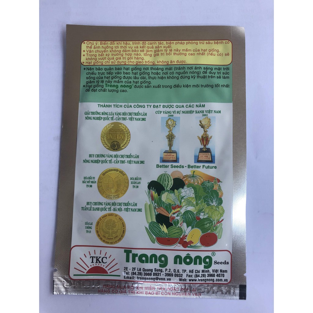 Hạt Giống Tần Ô Trang Nông 20g/gói - Sinh Trưởng Mạnh, Giúp Giảm Cân, Chống Oxy Hoá, Chữa Ho, Trị Đau Đầu Kinh Niên