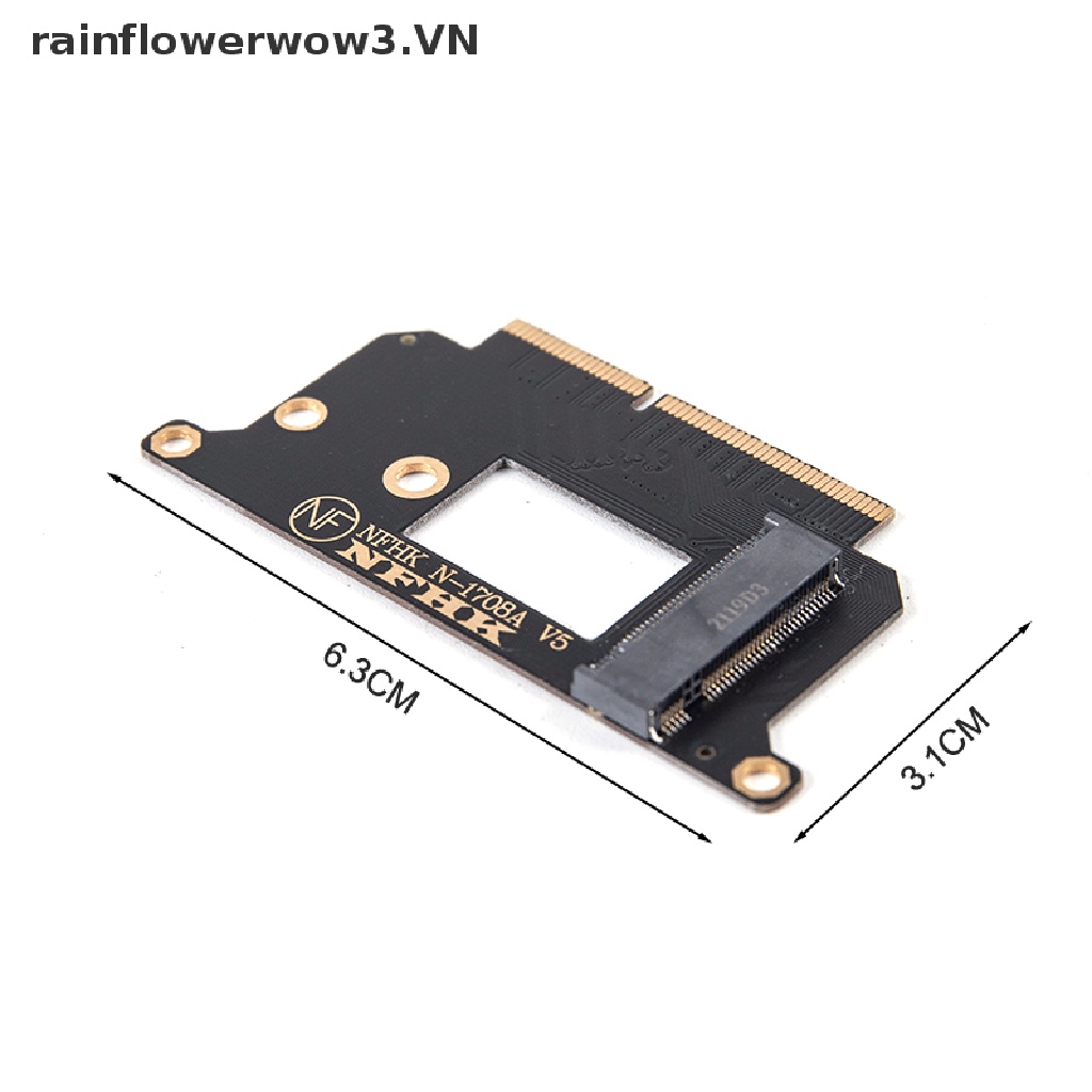 Adapter Chuyển Đổi A1708 NVMe PCI Express Sang M.2 SSD N-1708A Cho Macbook Pro Rea 13 &quot;2016 2017