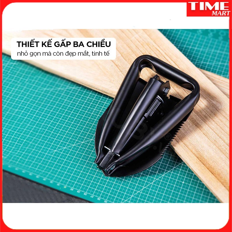 [CHÍNH HÃNG] Xẻng đa năng CARBON XIAOMI DELI DL554001. Kiểu dáng nhỏ gọn, linh hoạt, vật liệu cao cấp bền bỉ [TIME_MART]