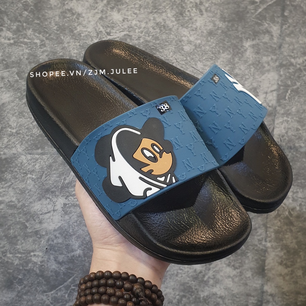 Dép quai ngang nữ NY-Mickey bản mới 2022 - dép nữ mùa hè hot trend Hàn Quốc