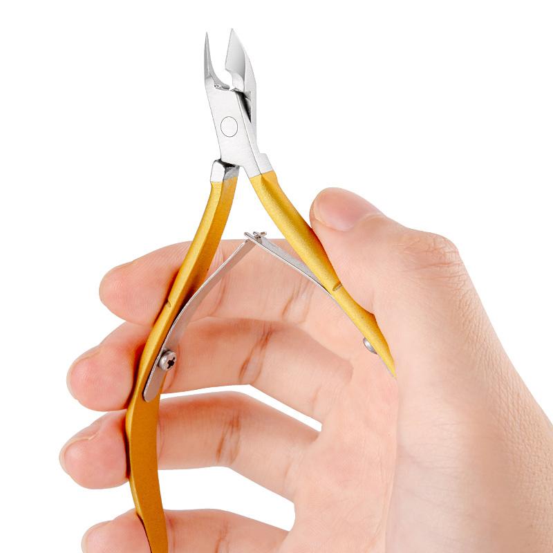 Kềm làm móng LUSLUKING loại bỏ da chết bằng thép không gỉ màu cầu vồng